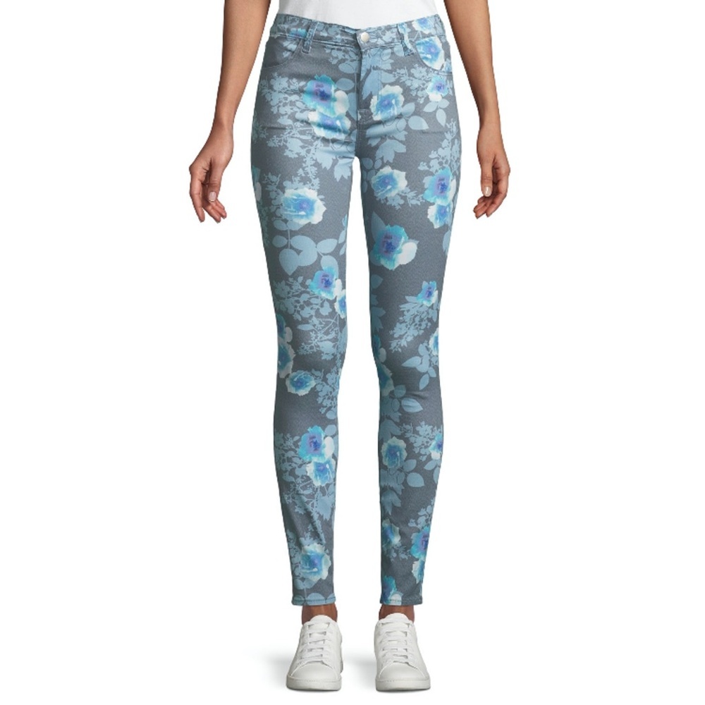ᴊʙʀᴀɴᴅ 620 Floral Rain Super Skinny Leg Jeans
